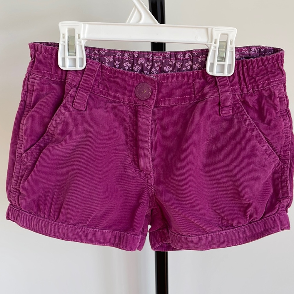 Purple Corduroy Shorts, 6-7